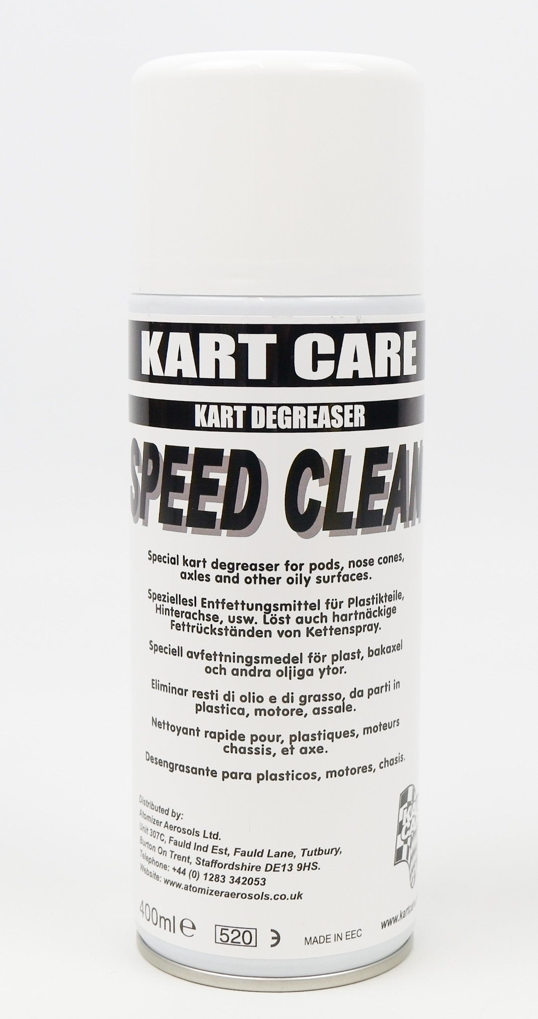 Kart Care SPEED CLEAN Degreaser Cleaning Spray 400ml - Race Rally Supplies