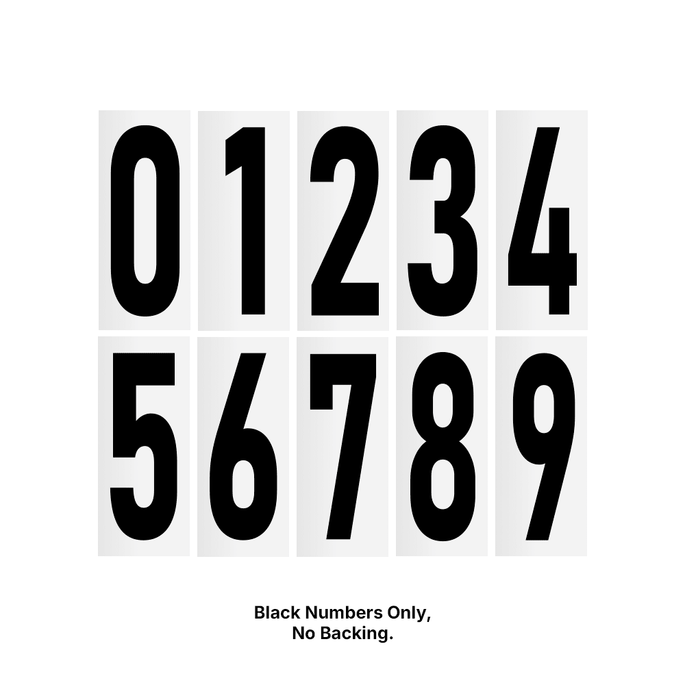 Kart Numbers - Race Rally Supplies