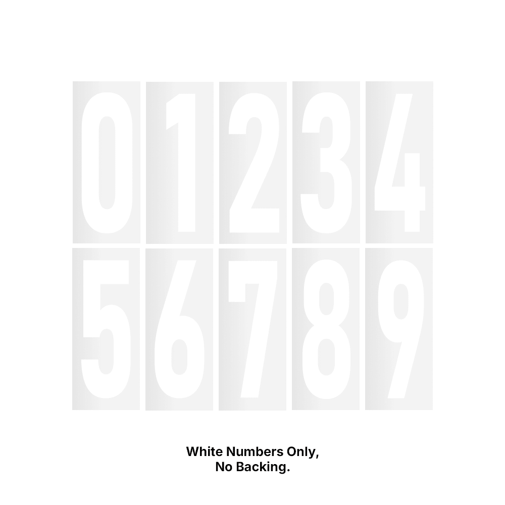 Kart Numbers - Race Rally Supplies