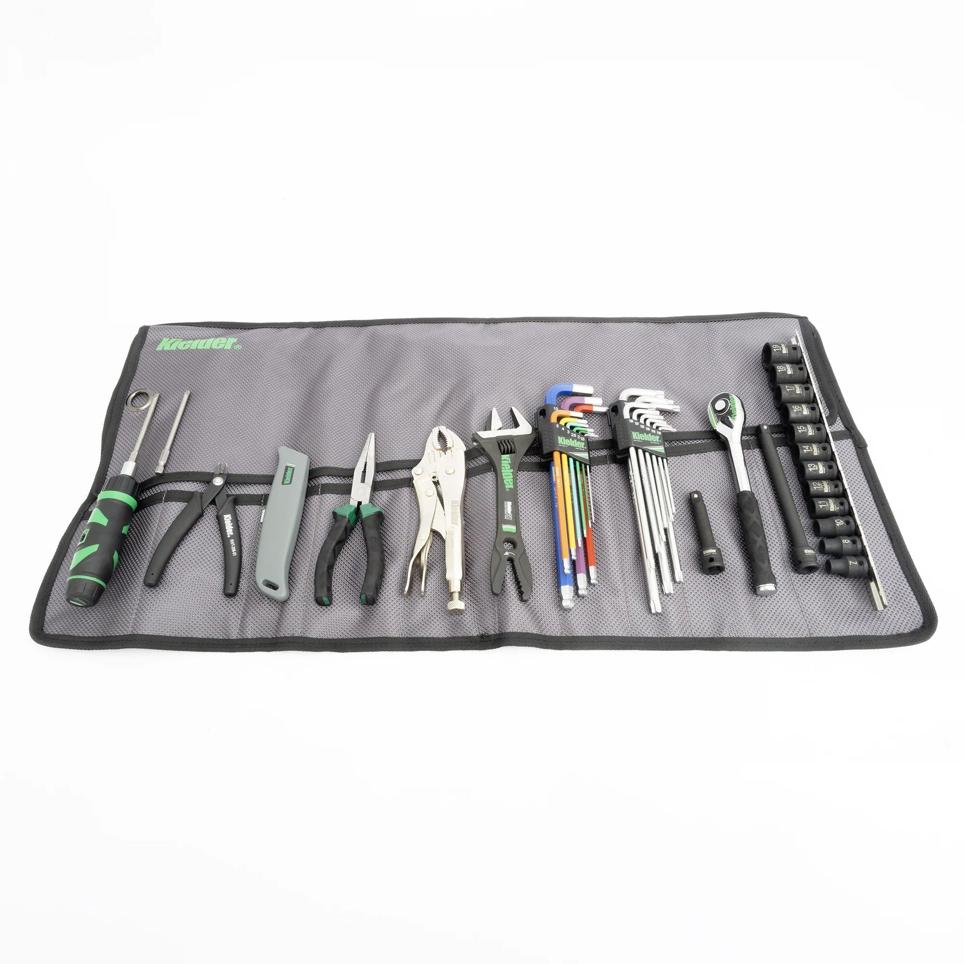Kielder Loaded Hand Tool Roll Technician Kit KWT-250 - Race Rally Supplies