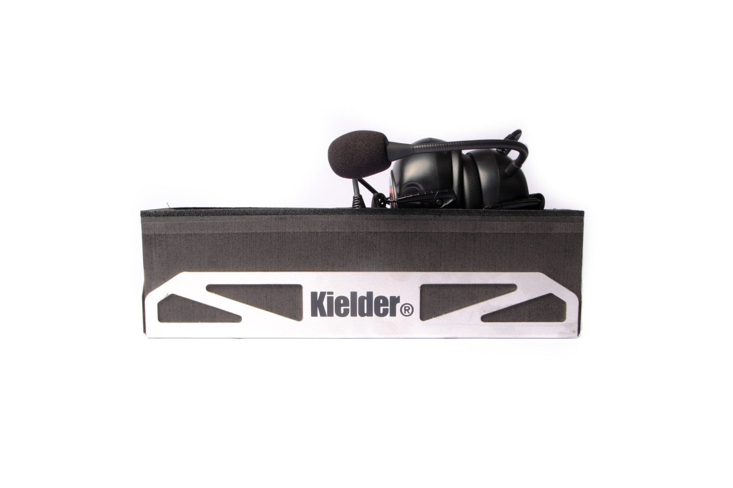 Kielder Motorsport Intercom Practice Headset Holder – Aluminium & Foam - Race Rally Supplies
