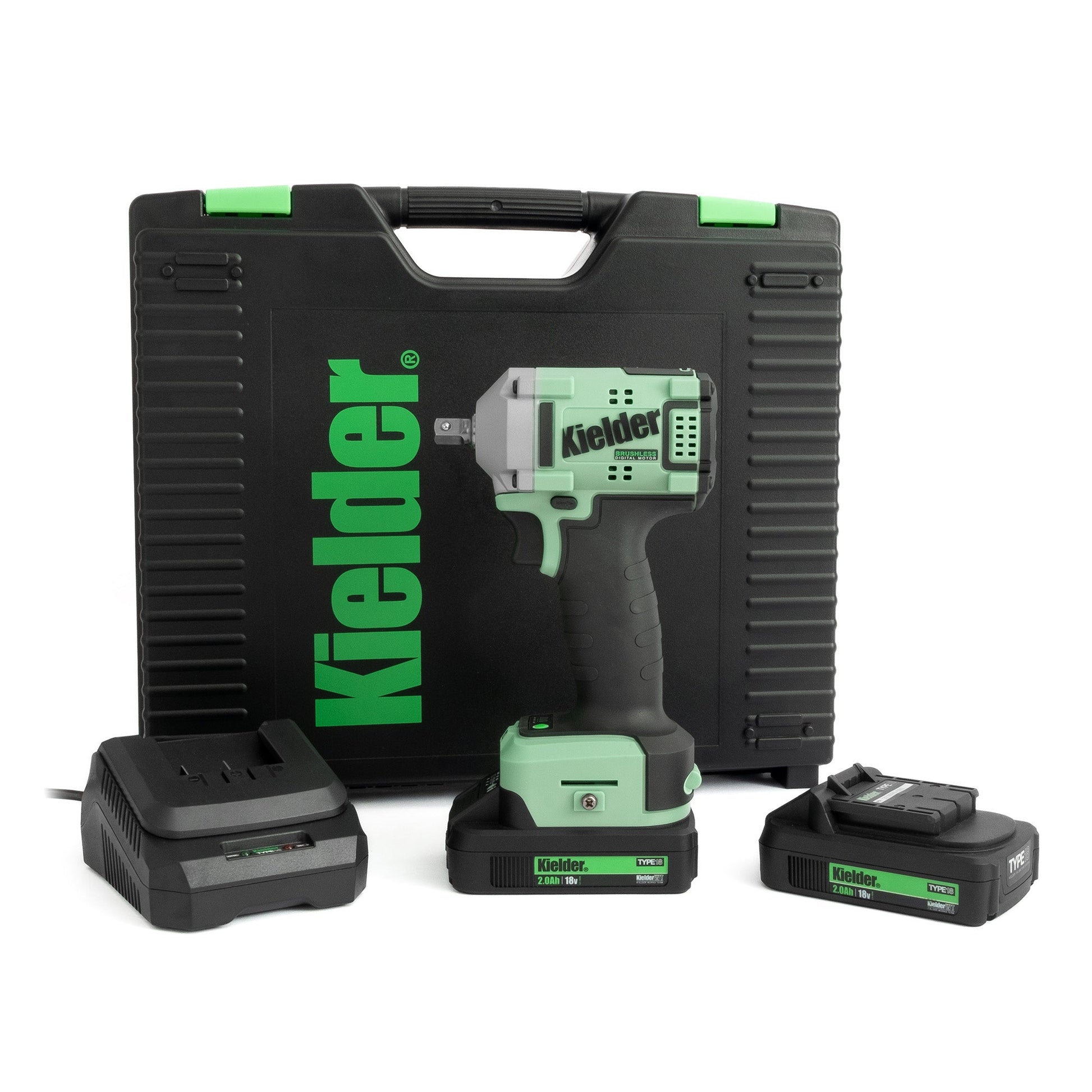 Kielder TYPE18 - 075 18v 3/8" Ultra Compact Impact Wrench Kit - Race Rally Supplies