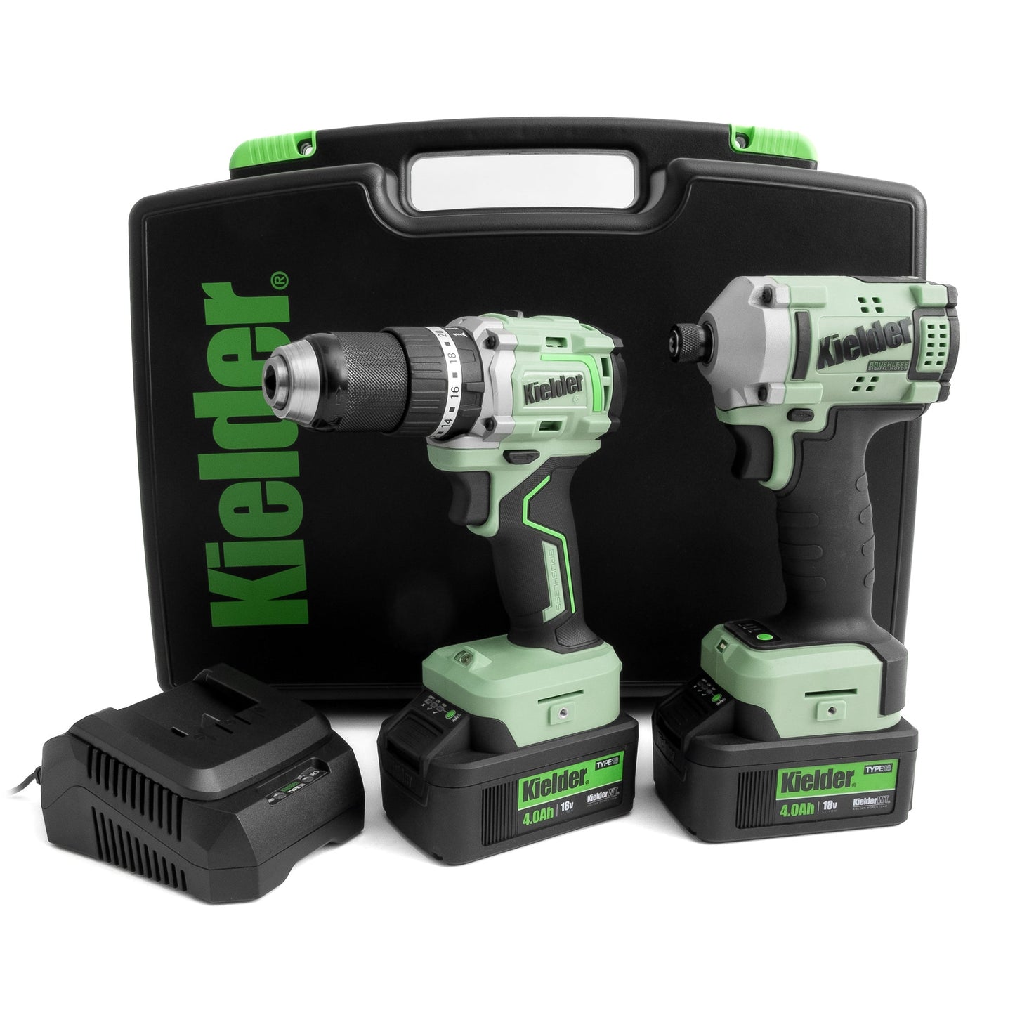 Kielder TYPE18 18v Combi Drill & Impact Driver Duo Twin Pack - Race Rally Supplies