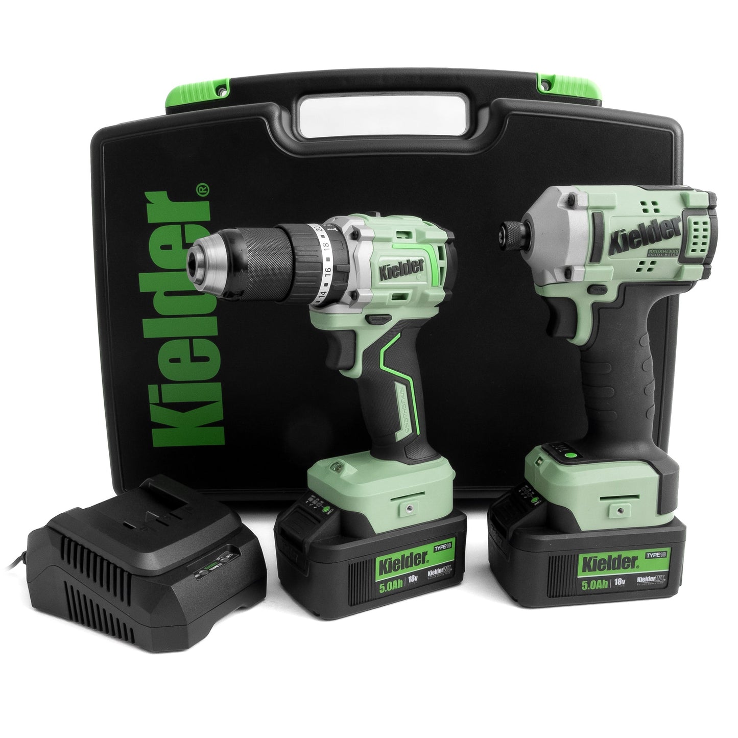 Kielder TYPE18 18v Combi Drill & Impact Driver Duo Twin Pack - Race Rally Supplies