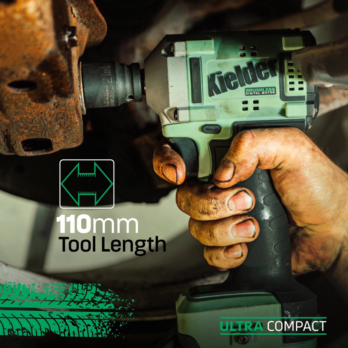 Kielder TYPE18 18V Ultra Compact Impact Wrench Rally Kit - RRS Store Exclusive - Race Rally Supplies