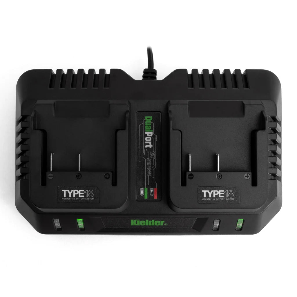 KWT-004 TYPE18 Starter Set: 18v Dual Port Charger + 2 x 5.0Ah Batteries - Race Rally Supplies