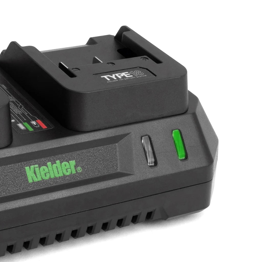 KWT-004 TYPE18 Starter Set: 18v Dual Port Charger + 2 x 5.0Ah Batteries - Race Rally Supplies