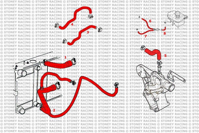 Land Rover Discovery 300TDI Silicone Coolant Hose Kit - Race Rally Supplies
