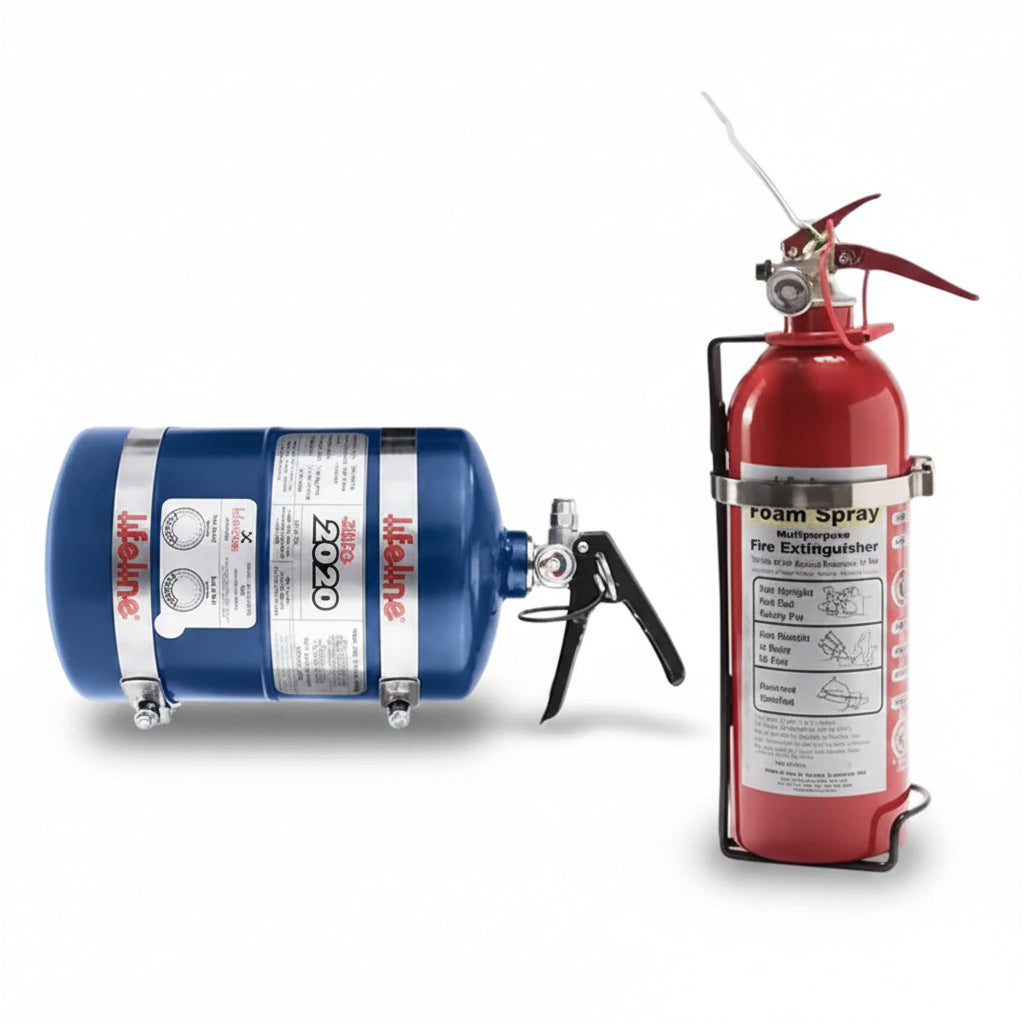 Lifeline FIA Mechanical and Electric operation Rally Package Extinguisher Kits - Race Rally Supplies