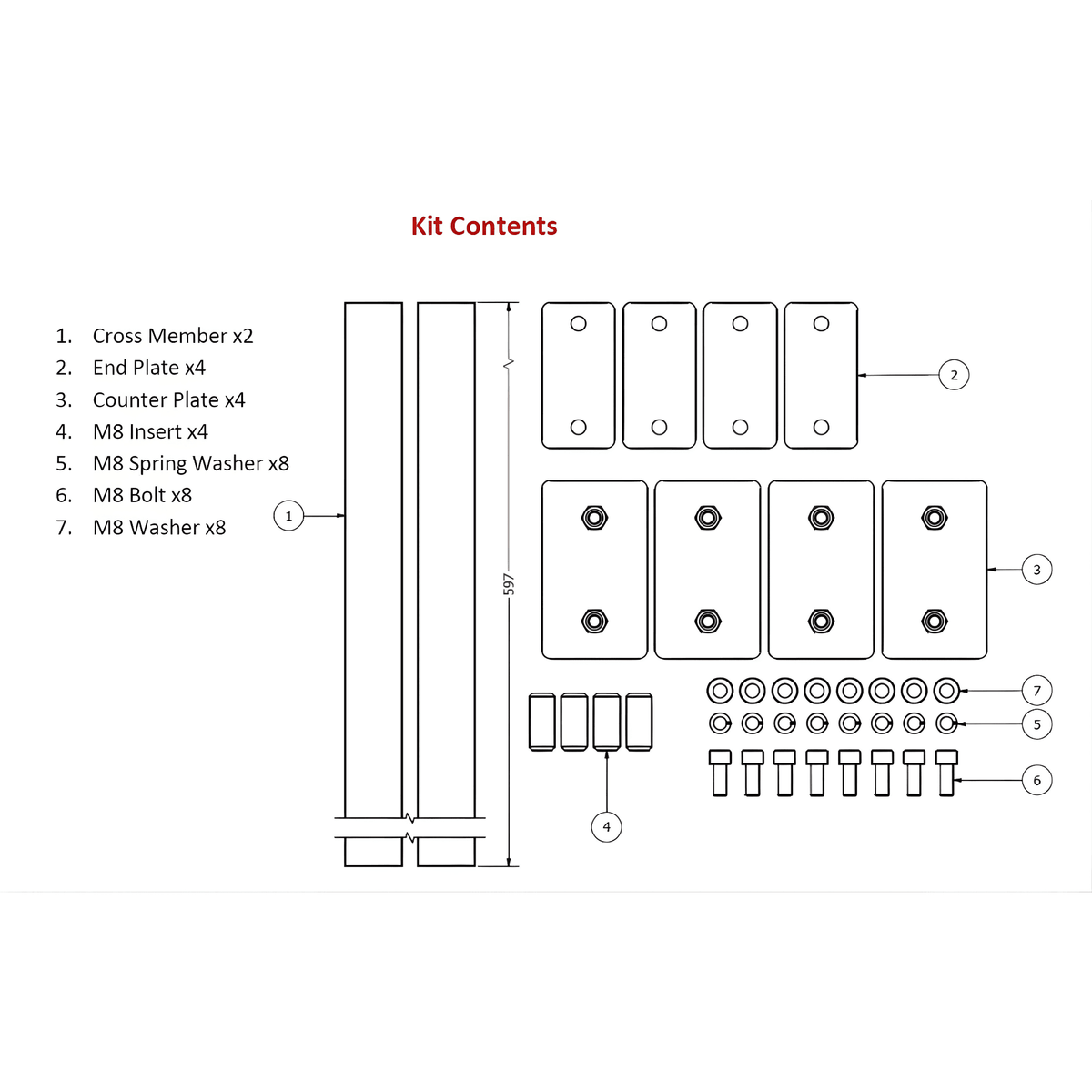 Lifeline FIA & MSUK Compliant Weld-In Seat Rail Kit | Competition Use - Race Rally Supplies