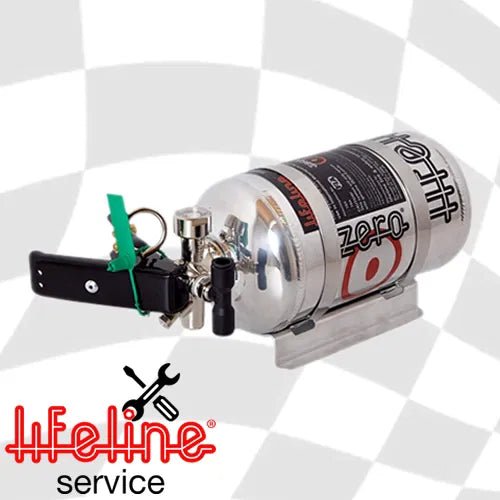 Lifeline Zero ZERO® 1.5kg Stored Pressure (Mechanical/Electrical) & Remote Charge - Service or Refill - Race Rally Supplies