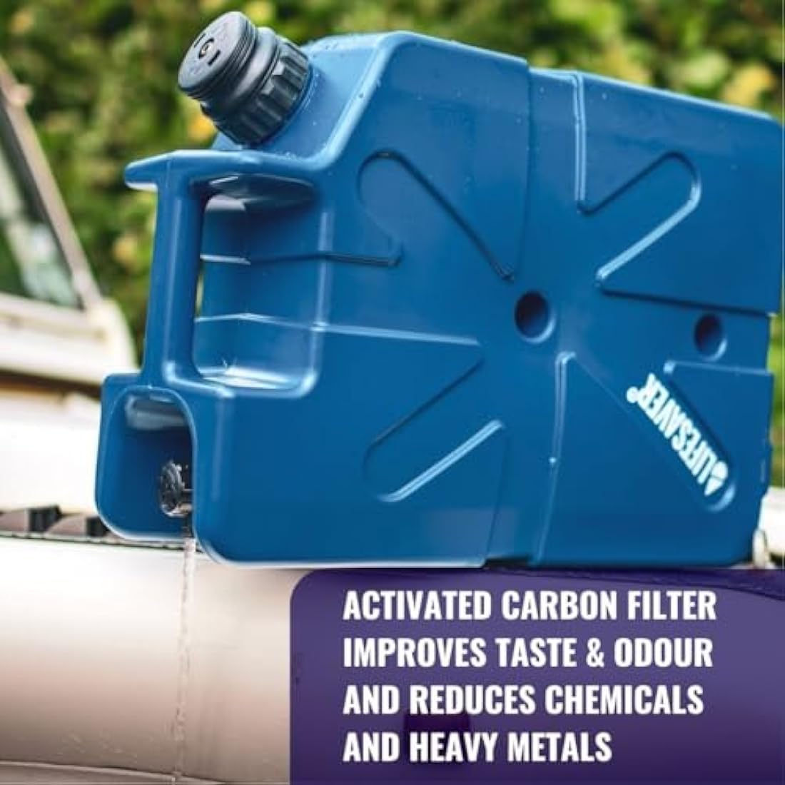 Lifesaver Jerry Can Activated Carbon Filters Portable Water Filter (Pack of 5) - Black - Race Rally Supplies