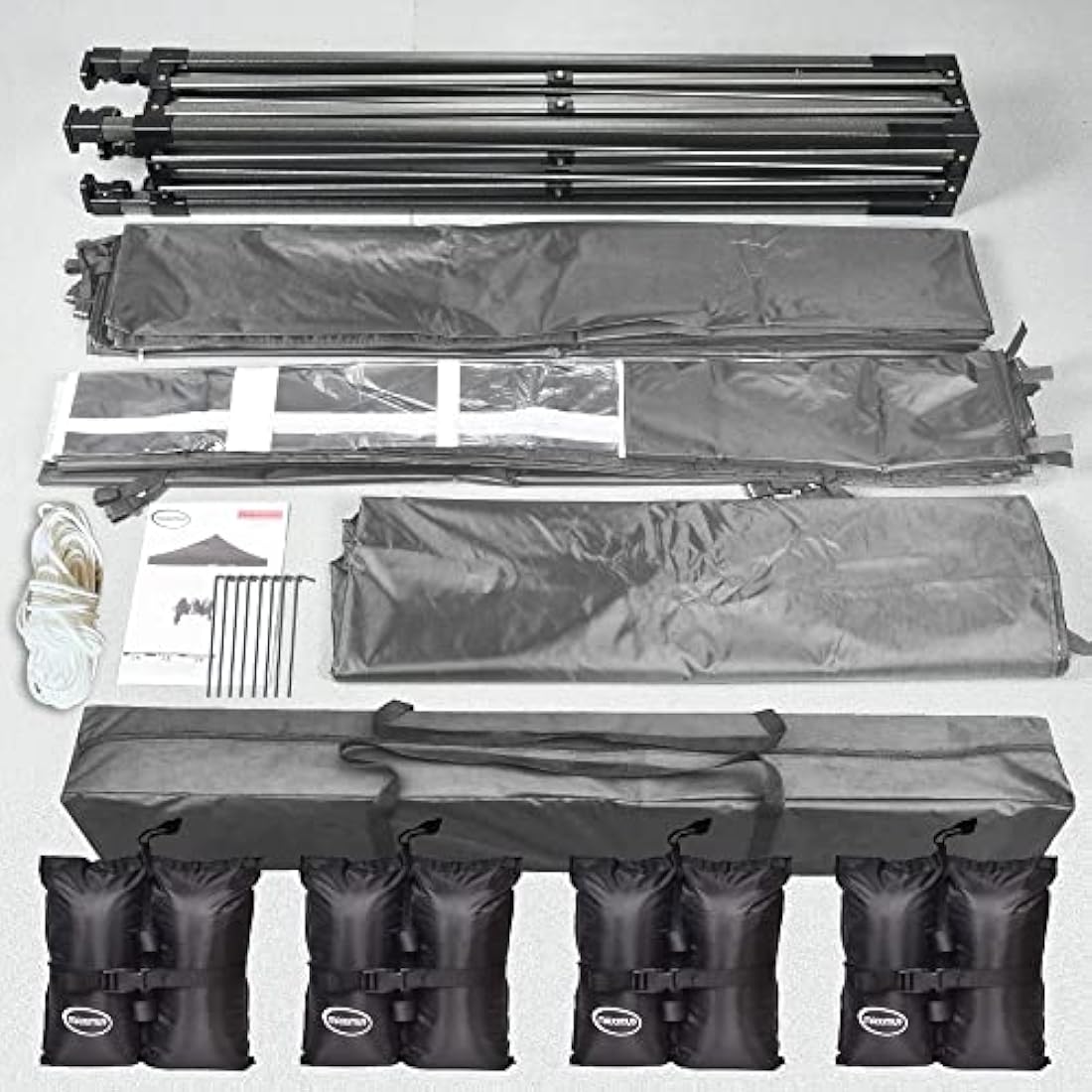 Maximus Heavy Duty Pop-Up Gazebo 3m x 3m – Commercial, 4 Walls, Weight Bags - Race Rally Supplies