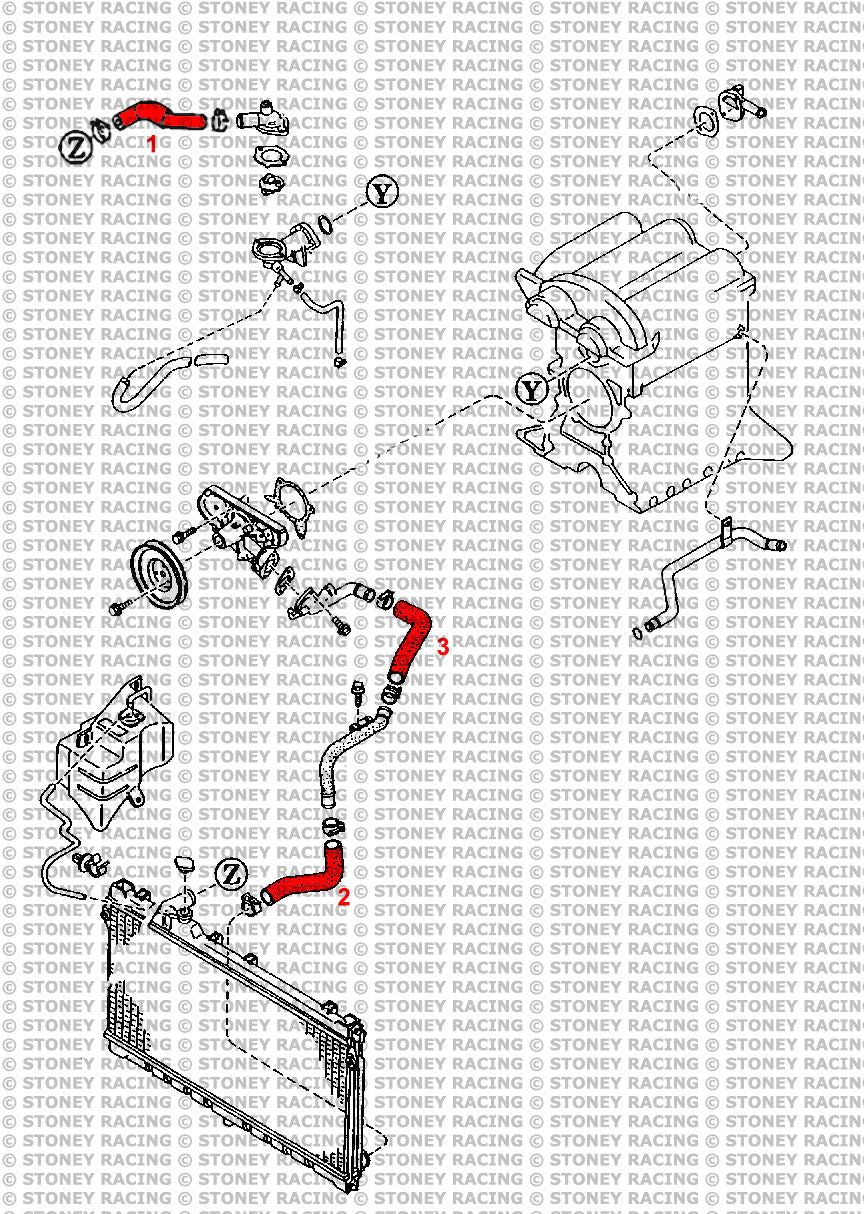 Mazda Mx5 MK1 NA 1.8 Silicone Radiator Hose Kit - Race Rally Supplies