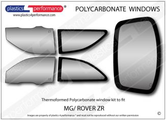 MG Rover - ZR - Lexan Polycarbonate window ki - Race Rally Supplies