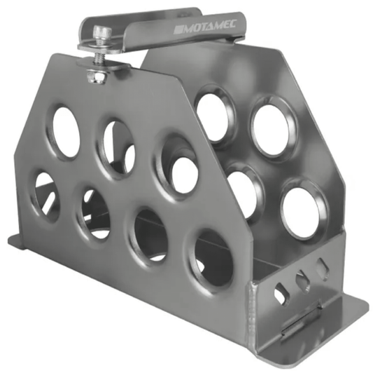 Motamec Alloy Race Battery Tray Red Top 30/40 Vertical Mounting Box Anodised - Race Rally Supplies