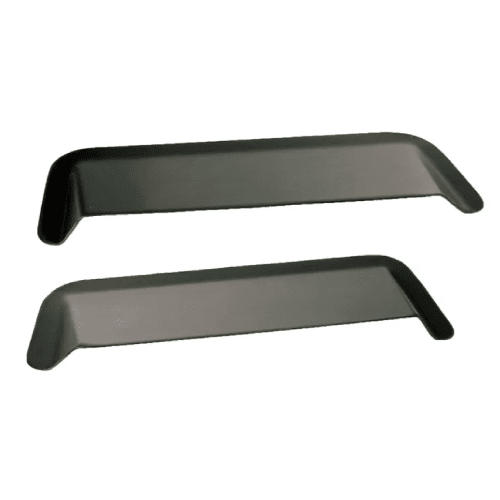 Motamec Alloy Rear Lamp Protectors - Back Light Side Skids - Anodised Black to suit Escort Mk2 or universal - Race Rally Supplies