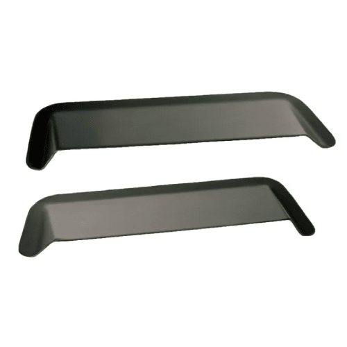 Motamec Alloy Rear Lamp Protectors - Back Light Side Skids - Anodised Black to suit Escort Mk2 or universal - Race Rally Supplies