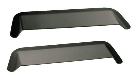 Motamec Alloy Rear Lamp Protectors - Back Light Side Skids - Plain Aluminium to suit Escort Mk2 or universal - Race Rally Supplies