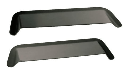 Motamec Alloy Rear Lamp Protectors - Back Light Side Skids - Plain Aluminium to suit Escort Mk2 or universal - Race Rally Supplies