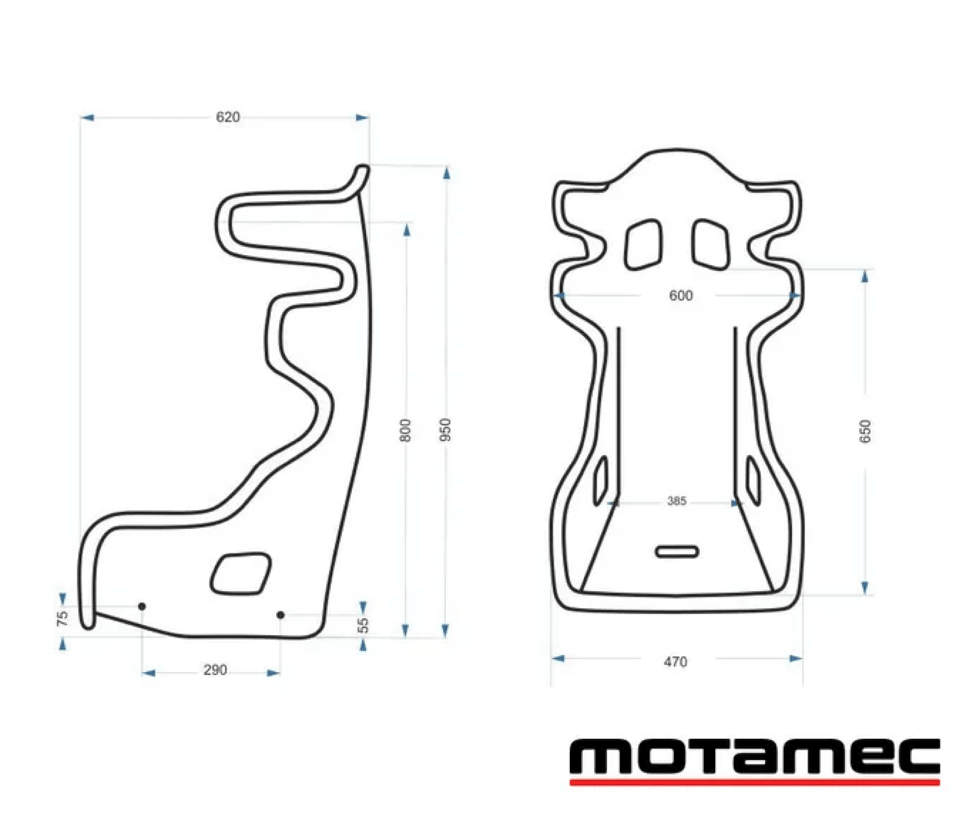 Motamec Racing GP3 FIA Approved GRP Seat GRP - Race Rally Supplies