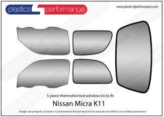 NISSAN - Micra K11 - Lexan Polycarbonate window kit - Race Rally Supplies