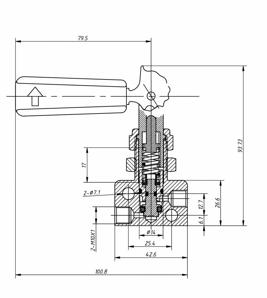 obp Brake Bias Proportioning Valve (Lever Type) - Race Rally Supplies