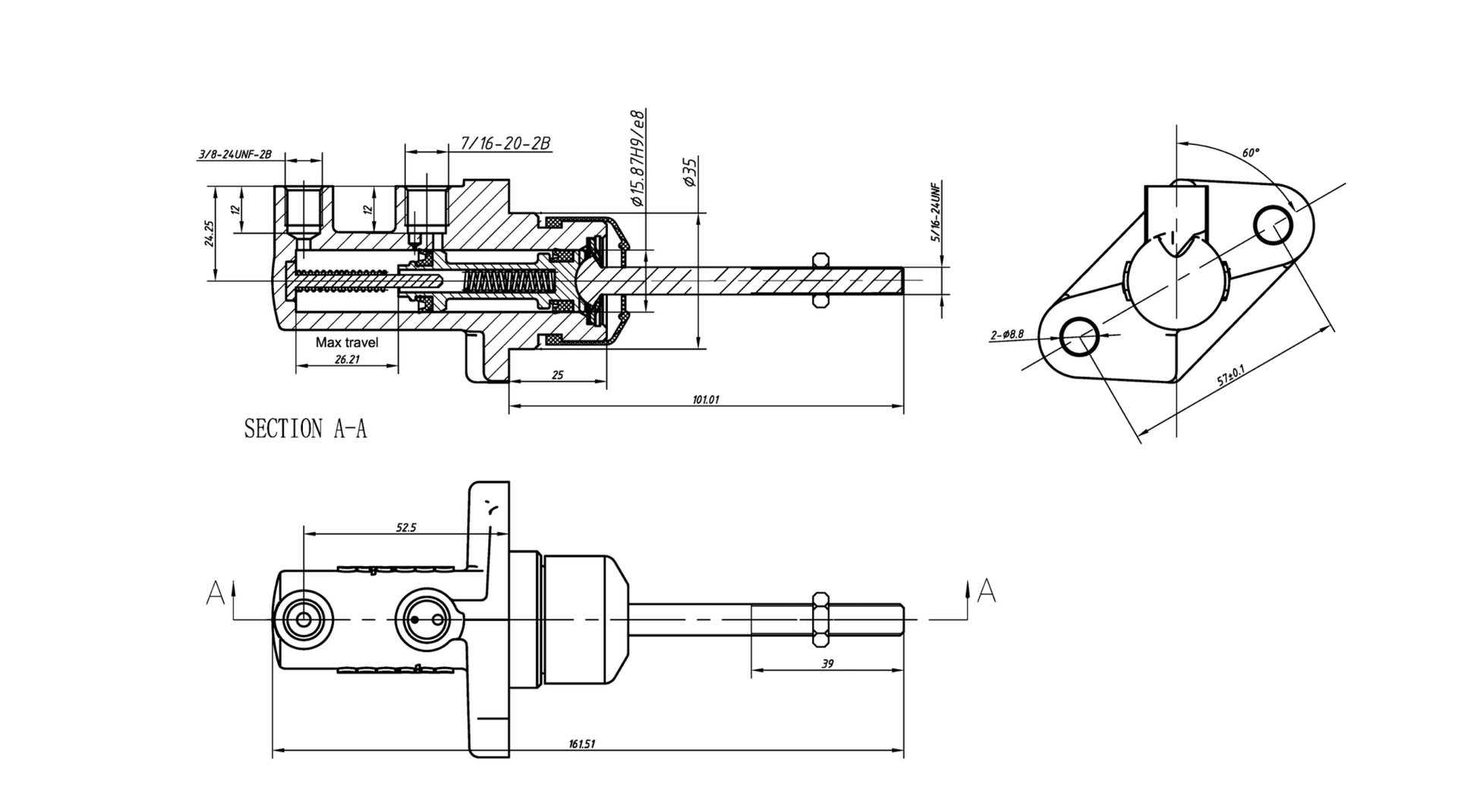 obp Compact Master Cylinder - Race Rally Supplies