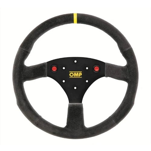 OMP 320 Uno Steering Wheel with Twin Push Buttons - Race Rally Supplies