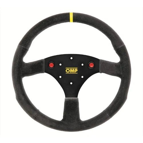 OMP 320 Uno Steering Wheel with Twin Push Buttons - Race Rally Supplies