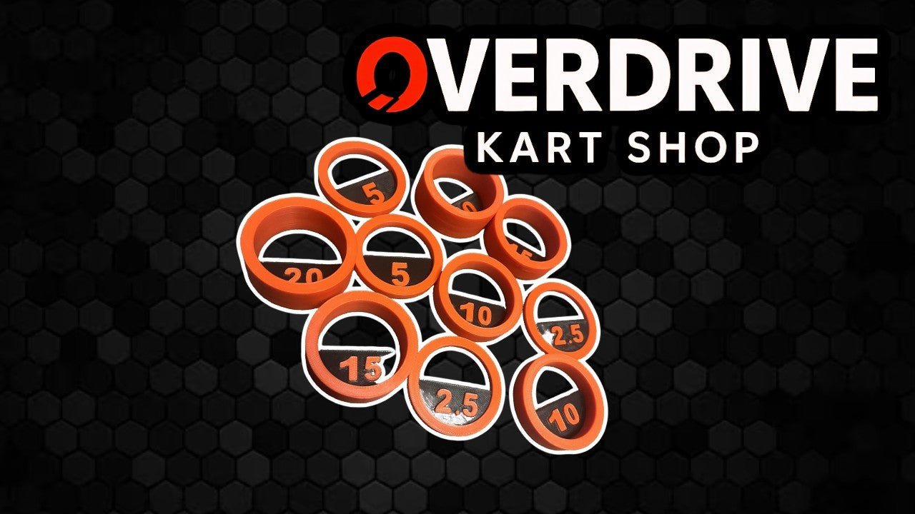 OverDrive 50mm Axle Spacers, Pack of 10 - Race Rally Supplies