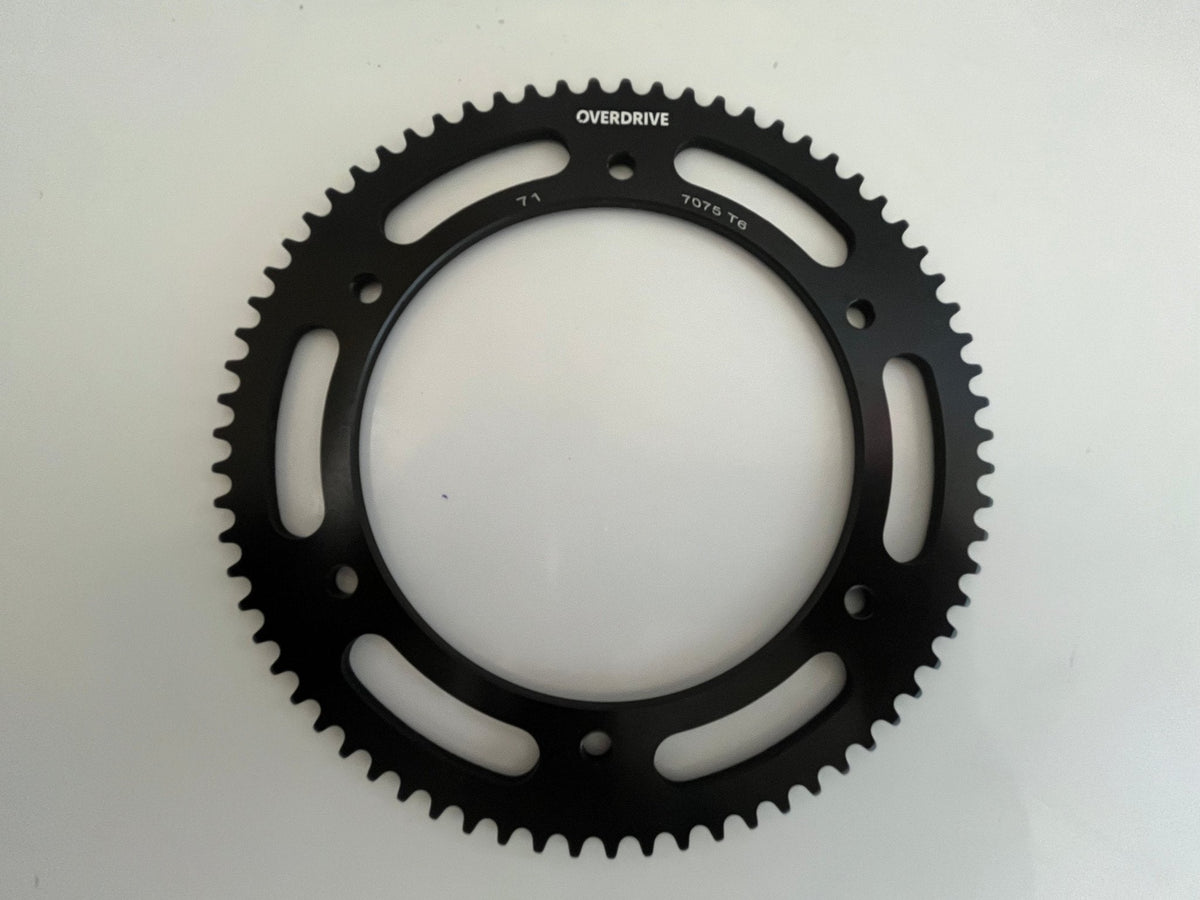 OverDrive Kart Sprockets – 7075 Alloy Racing Sprockets (71T–84T) - Race Rally Supplies
