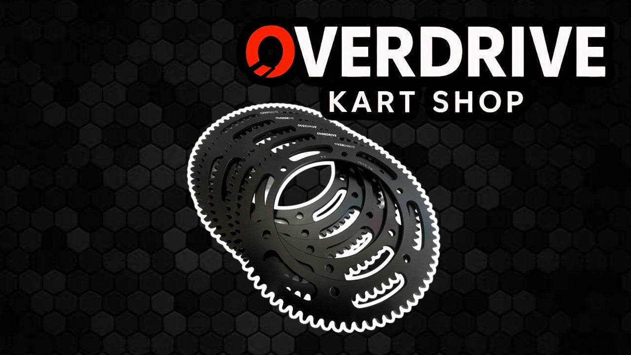 OverDrive Kart Sprockets – 7075 Alloy Racing Sprockets (71T–84T) - Race Rally Supplies