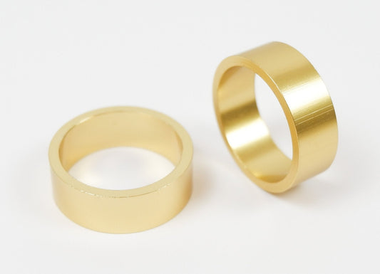 Pair of 25mm Gold Universal Stub Axle Spacers - Race Rally Supplies