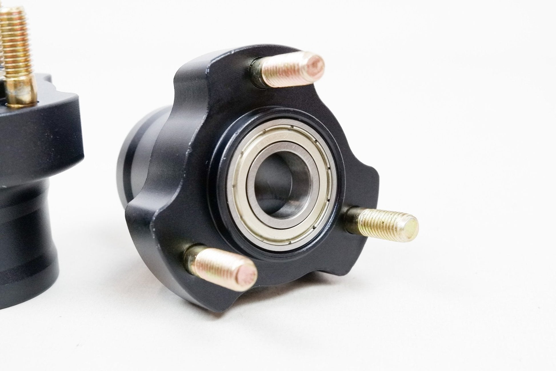 Pair of Black 17mm x 55mm Front Hubs - Race Rally Supplies