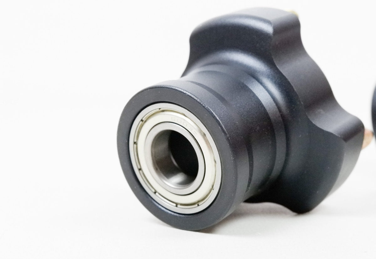 Pair of Black 17mm x 55mm Front Hubs - Race Rally Supplies