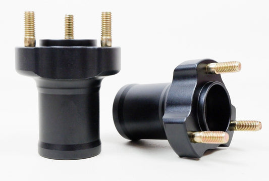 Pair of Black 17mm x 95mm Front Hubs - Race Rally Supplies