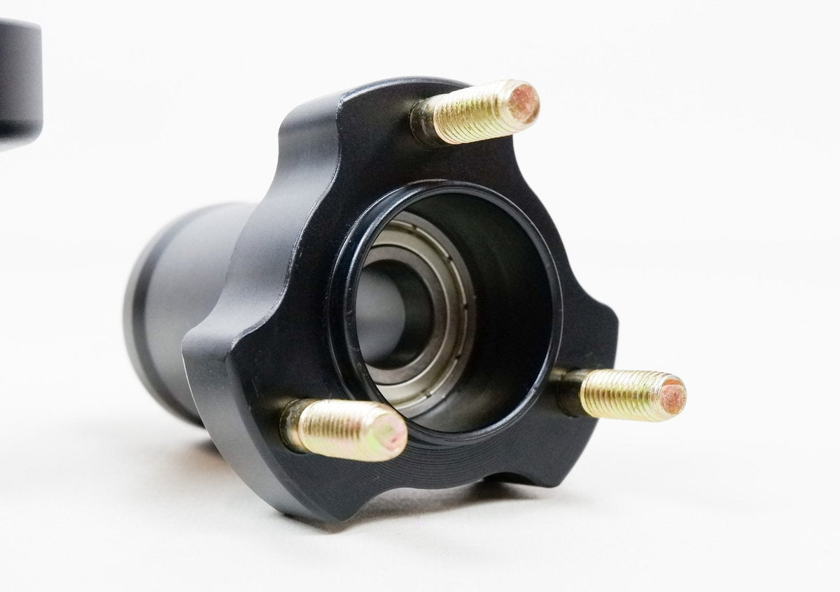 Pair of Black 17mm x 95mm Front Hubs - Race Rally Supplies