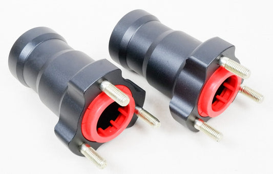 Pair of Black 25mm x 95mm Front Hubs - Race Rally Supplies