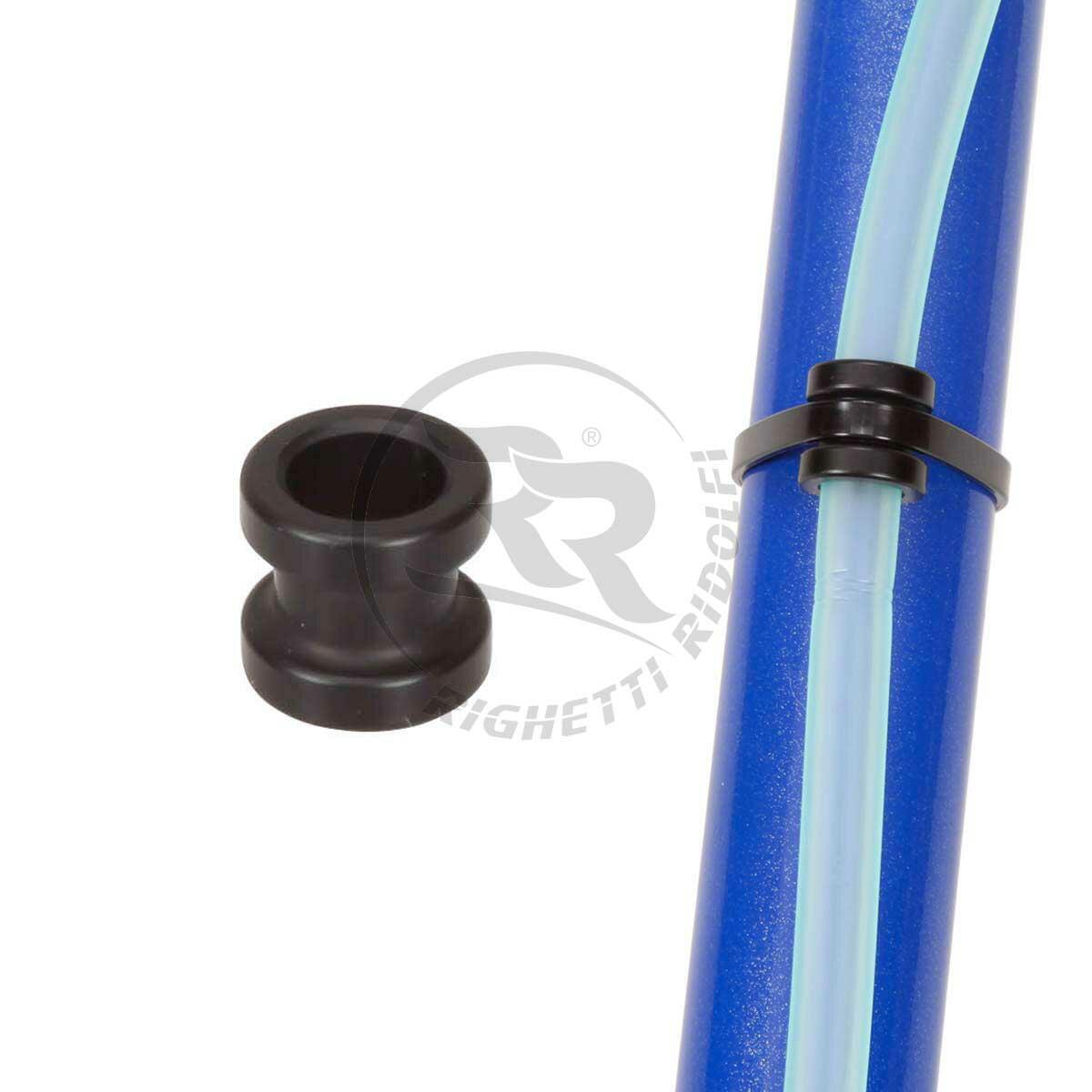 Pair of Black Fuel Pipe Holder / Fasteners - Race Rally Supplies