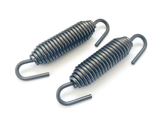 Pair of Swivel End High Tension 75mm Exhaust Springs - Race Rally Supplies