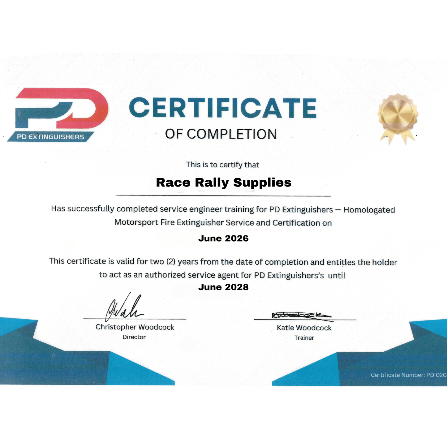 PD Extinguisher Servicing & Revalidation - Race Rally Supplies