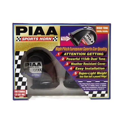 PIAA Dual Tone Horns 500/600Hz - Race Rally Supplies