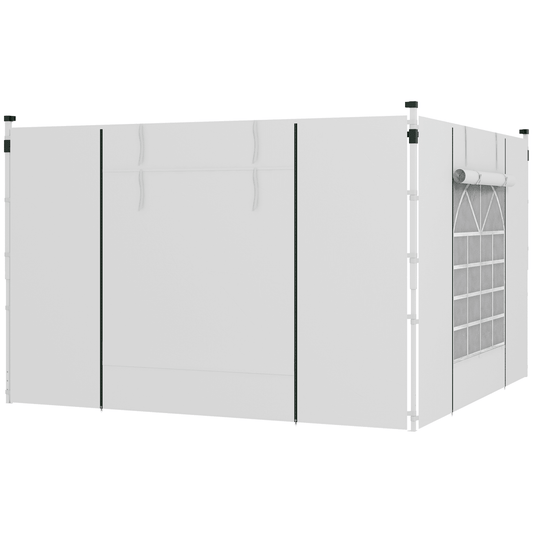 Pop Up Gazebo Side Panels Replacement, 2 Pack, White 3x3(m) or 3x6m - Race Rally Supplies