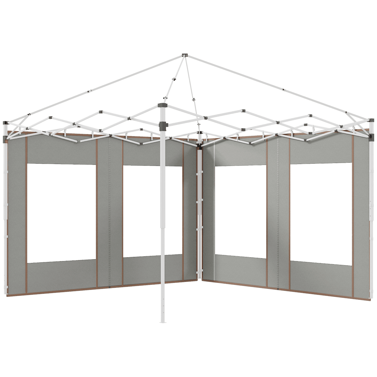 Pop Up Gazebo Side Panels with Windows, Green 3x3(m) or 3x6m - Race Rally Supplies