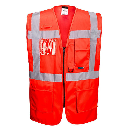 Portwest Berlin Hi - Vis Executive Vest - Race Rally Supplies
