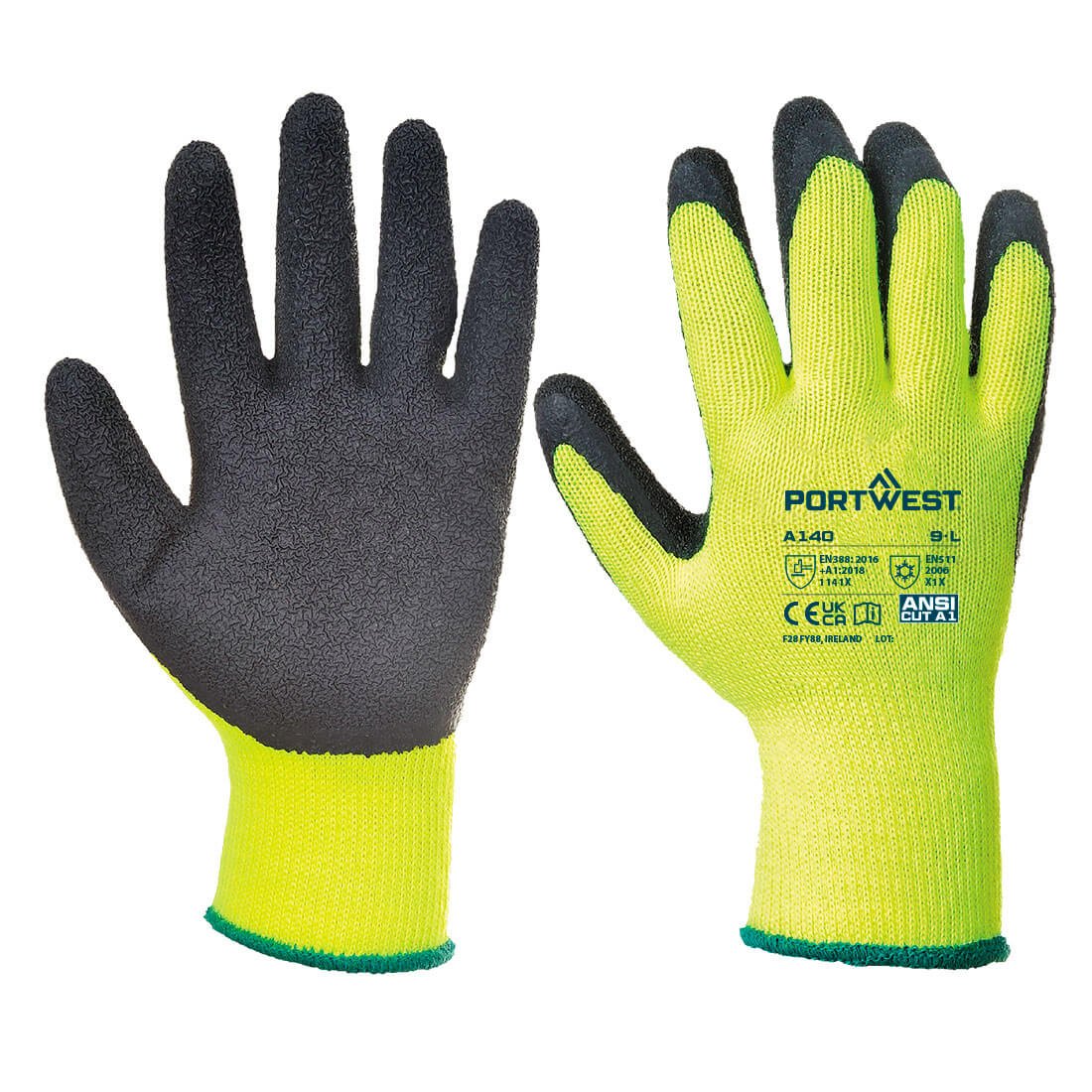 Portwest Cold 10 Latex Crinkle Glove - Race Rally Supplies
