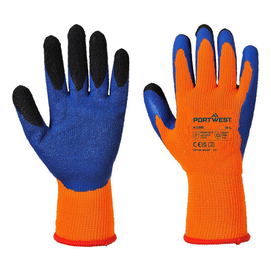 Portwest Cold 7 Latex Crinkle Finger Dipped Glove - Race Rally Supplies