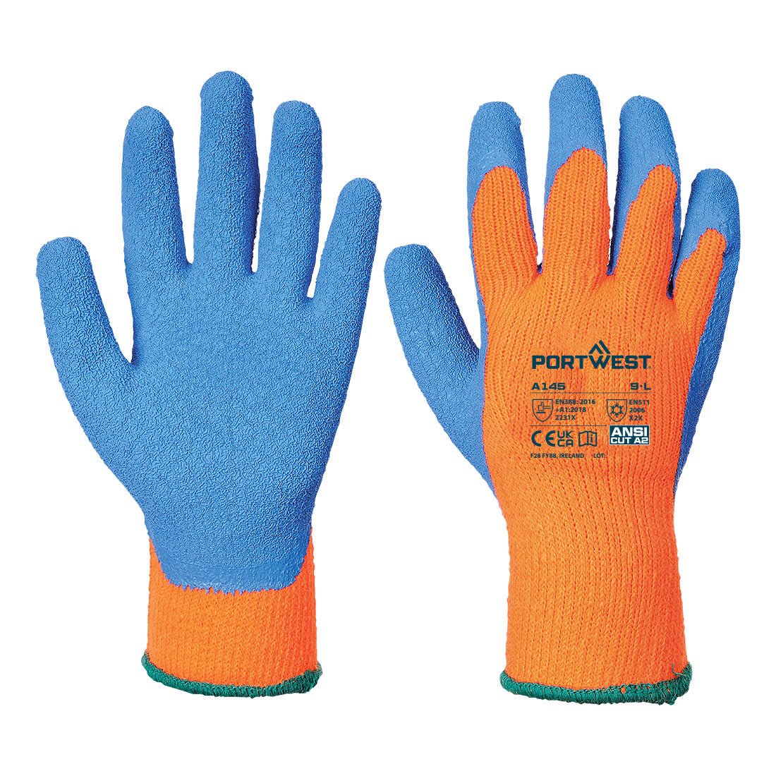 Portwest Cold 7 Latex Crinkle Glove - Race Rally Supplies