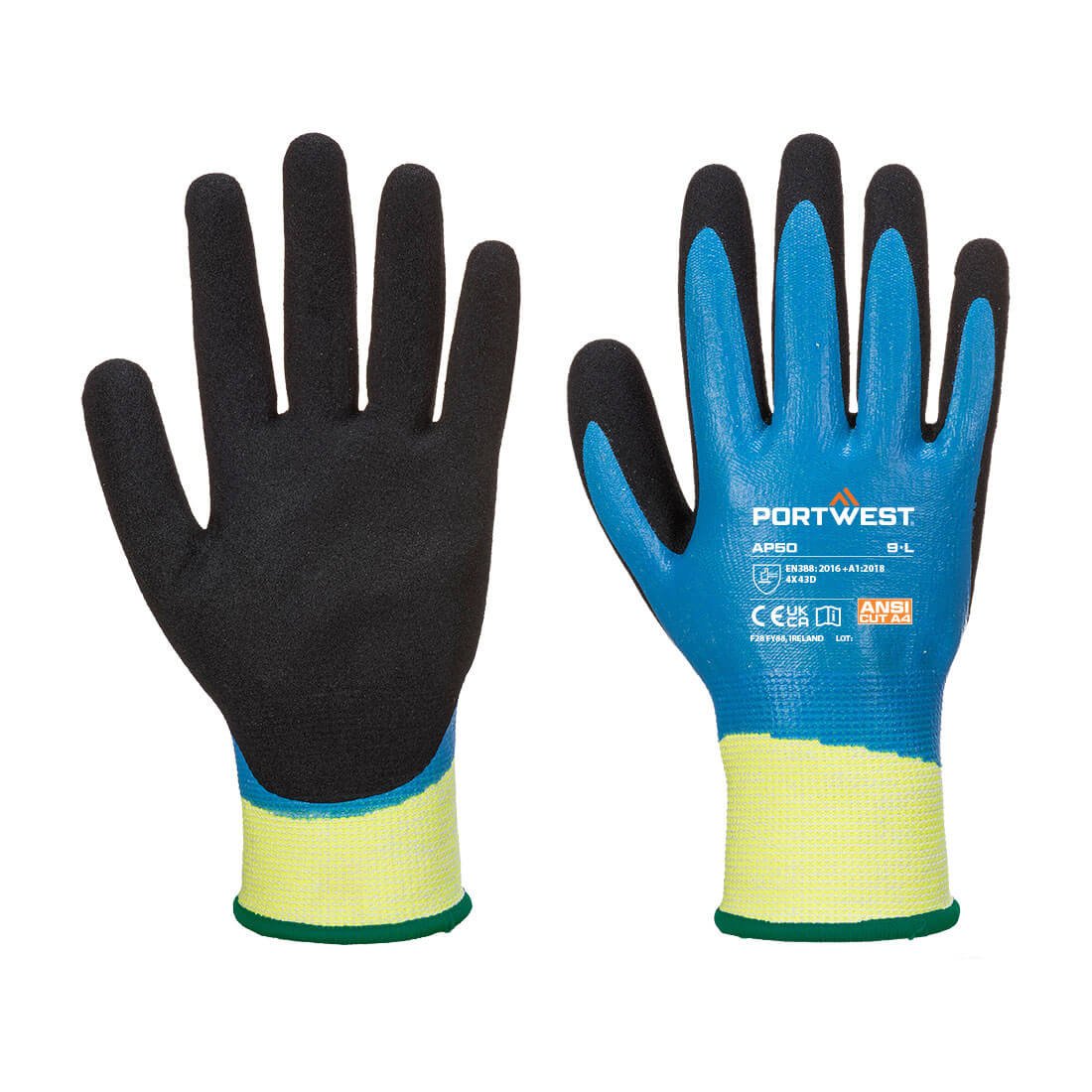 Portwest Cut D13 Nitrile Aqua Glove - Race Rally Supplies